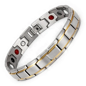 Wollet Men New Blood Pressure Control  Copper Benefits Balance Magnetic Therapeutic Bracelet