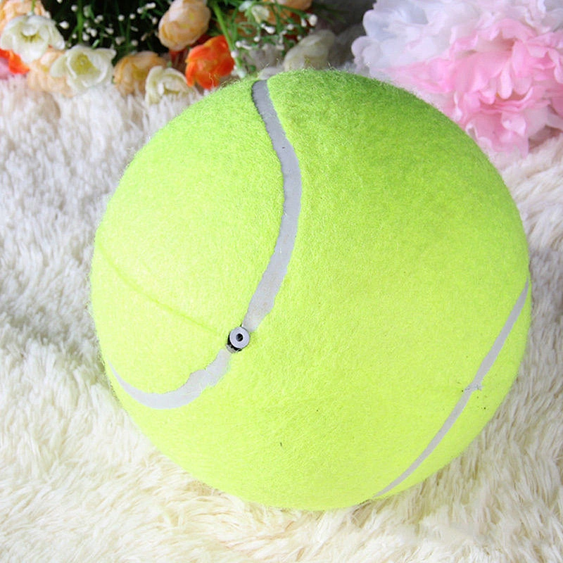 Wollet 24cm 9.5 inch inflatable pet tennis toy bite ball