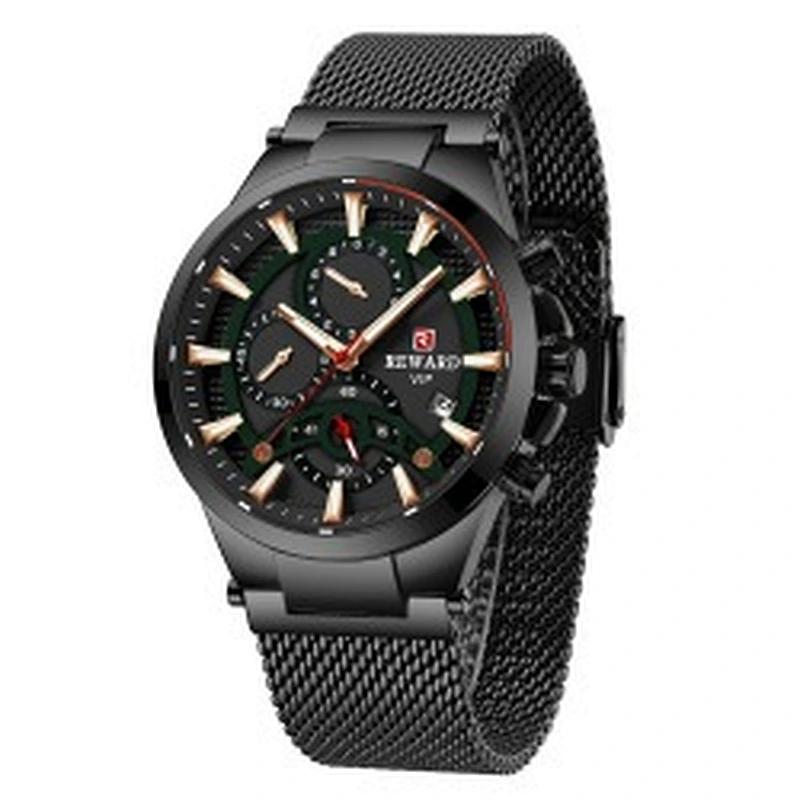 Wollet Multifunctional Sports Waterproof Mesh Strap Men's Watch