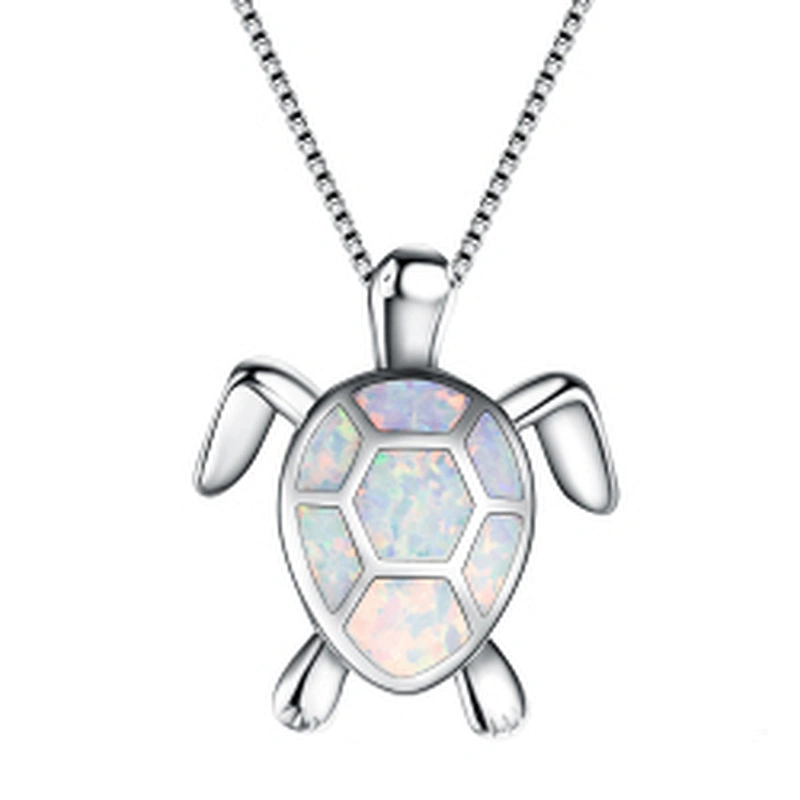 Wollet Hot Selling Wholesale Accessories Crystal Wedding Pendant Jewelry Ocean Heart Turtle Necklace