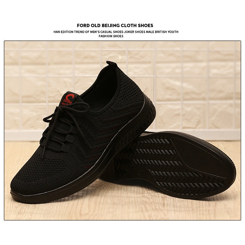 Wollet Spring Men Sports Casual Shoes Popular Deodorant Soft-soled Running Shoes