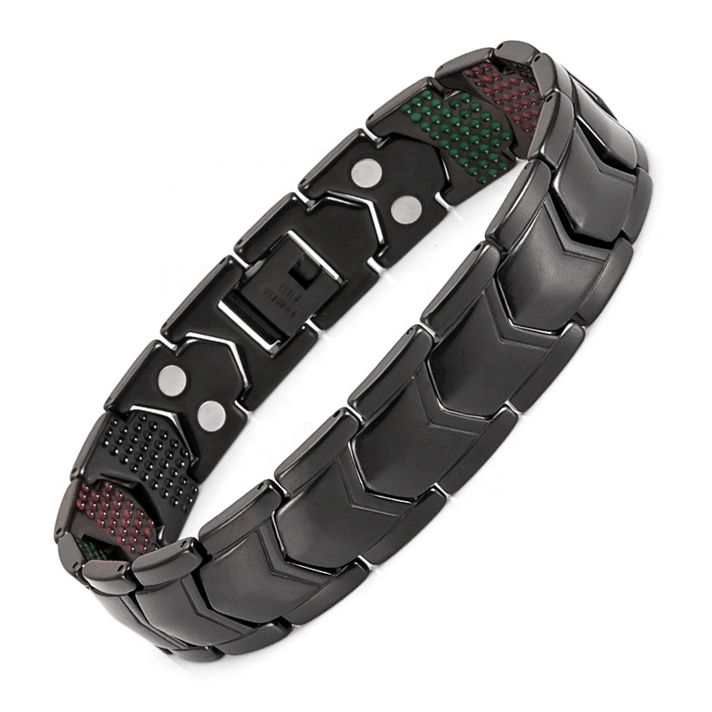 Wollet Wholesale Price Health Blood Pressure Stainless Steel Bio Neodymium Magnetic Bracelet