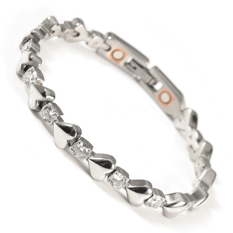 Wollet Fashion Japan Technology Science CZ Stone 316L Stainless Steel Quantum Energy Bracelet