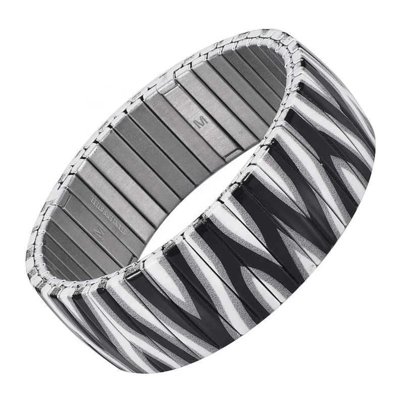 Wollet New Design Flexible Stainless Steel Magnetic Therapy Elastic Bracelet for Women and Girls