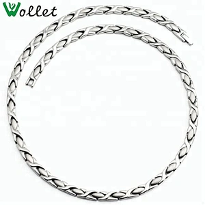 Wholesale high quality titanium choker bracelet chain
