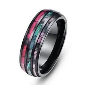Wollet New Fashion Stainless Steel Dragon Ring with Diamonds