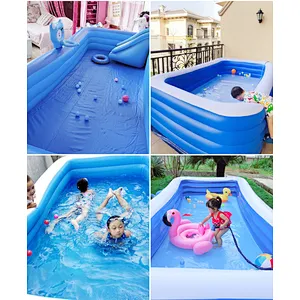 Wollet Thickened PVC household outdoor children's inflatable swimming pool