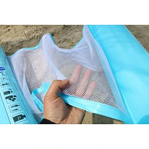 Wollet new water swimming ring inflatable striped floating bed floating row