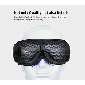 Wollet Heating Built-in Speaker Eye Stress Relaxer Headache Pressure Relief Graphene Eye Massager Mask