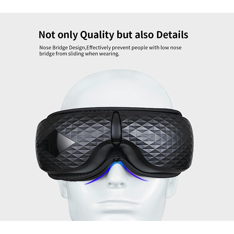 Wollet Heating Built-in Speaker Eye Stress Relaxer Headache Pressure Relief Graphene Eye Massager Mask