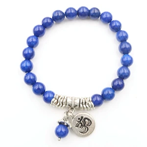 Wollet 8MM Fashion Brand Luxury Natural Stone Healing Crystal Stretch Beaded Bracelet Women Men Handmade Gemstone Round Bracelet