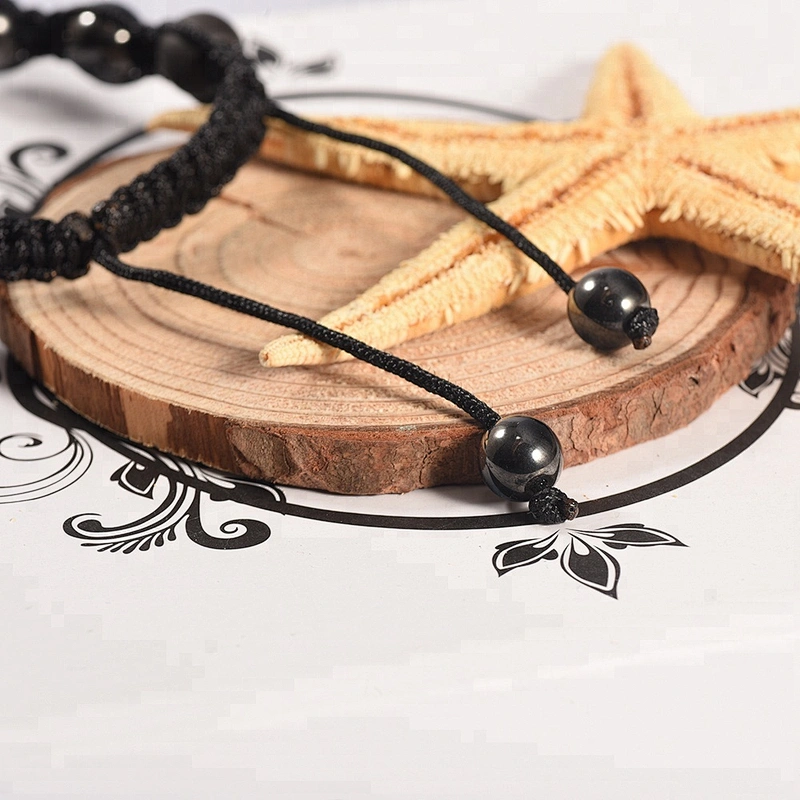 Wholesale Black Lava Hematite 2017 Popular Beaded Bracelet