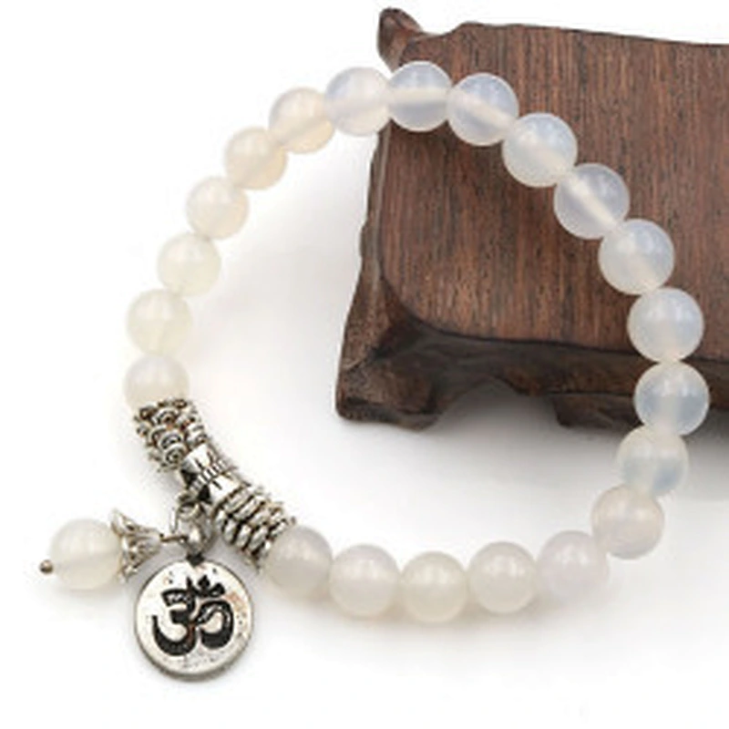 Wollet 8MM Fashion Brand Luxury Natural Stone Healing Crystal Stretch Beaded Bracelet Women Men Handmade Gemstone Round Bracelet