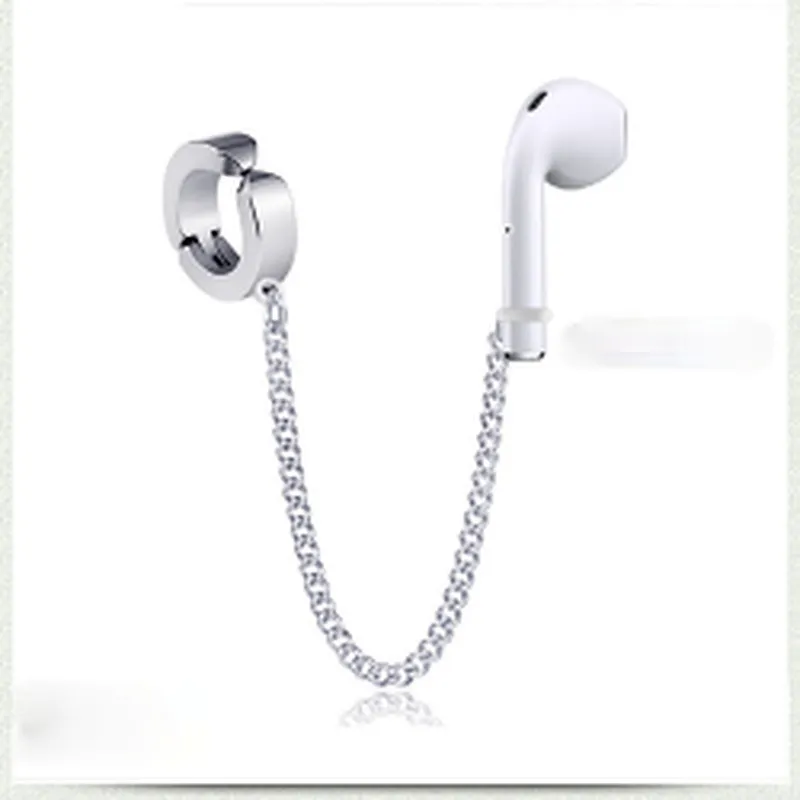 Wollet Sports wireless headset anti-lost stainless steel earrings