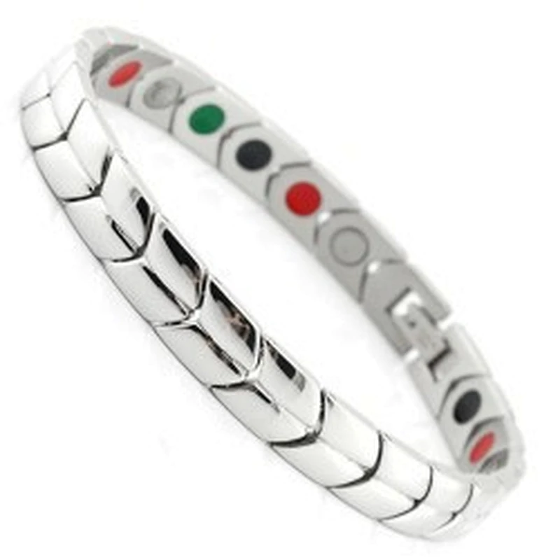 Most popular products wholesale 316l stainless steel bracelet magnetic with four in one