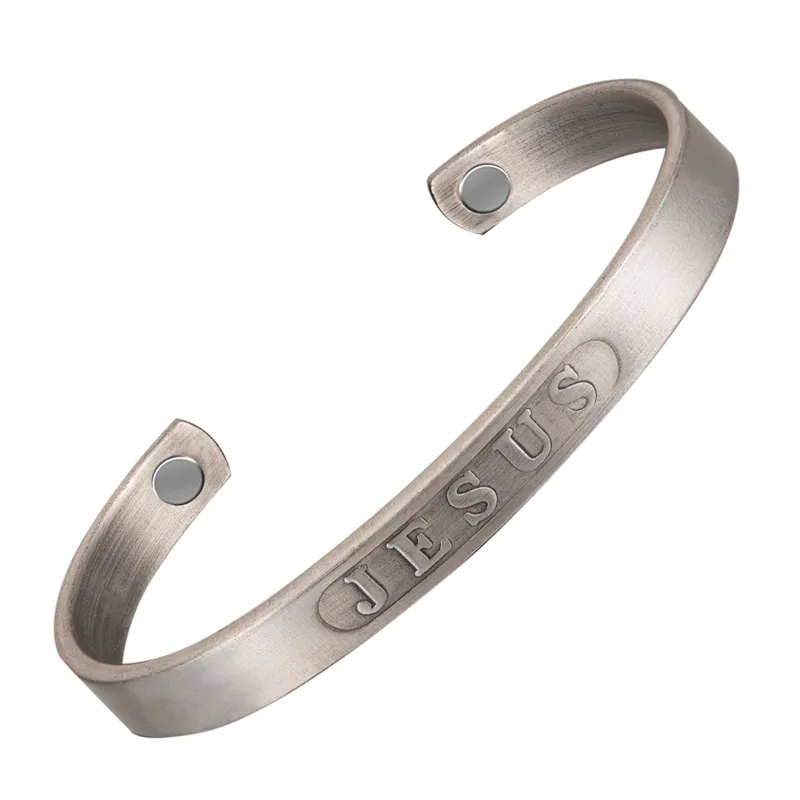 Wollet Mens Pure Silver Bangle  Arthritis Pain Relief Therapy  Bracelet