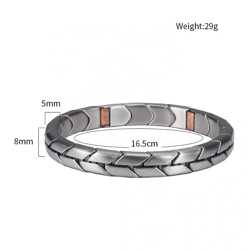 Wollet New Design Flexible Stainless Steel Magnetic Therapy Elastic Bracelet for Women and Girls