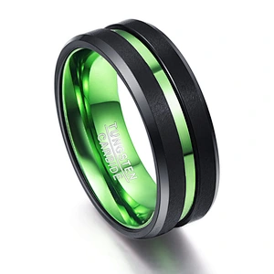 Wollet Titanium Steel Jewelry Multi-color Plating Customized Stainless Steel Luminous Ring