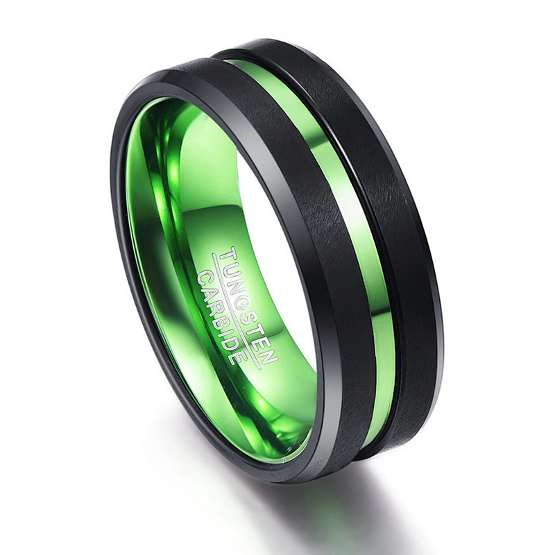 Wollet Titanium Steel Jewelry Multi-color Plating Customized Stainless Steel Luminous Ring