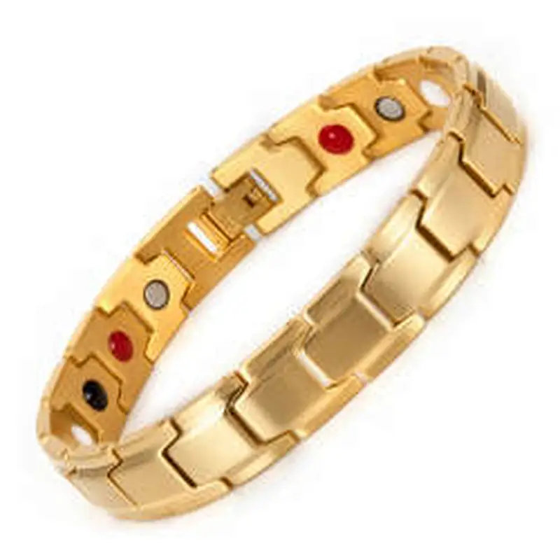 Wollet Men New Blood Pressure Control  Copper Benefits Balance Magnetic Therapeutic Bracelet