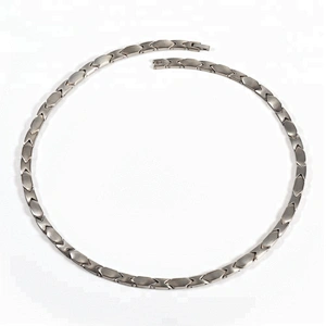 Wollet Fashion High Polish Health Energy Power Bio Magnetic Titanium Necklace