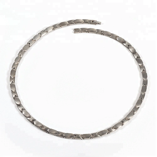 Wollet Fashion High Polish Health Energy Power Bio Magnetic Titanium Necklace