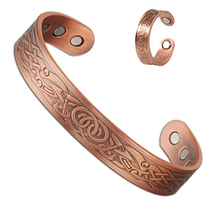 Wollet Healthy Energy Japanese Bio Magnetic Copper Healing Bracelet Copper Jewelry