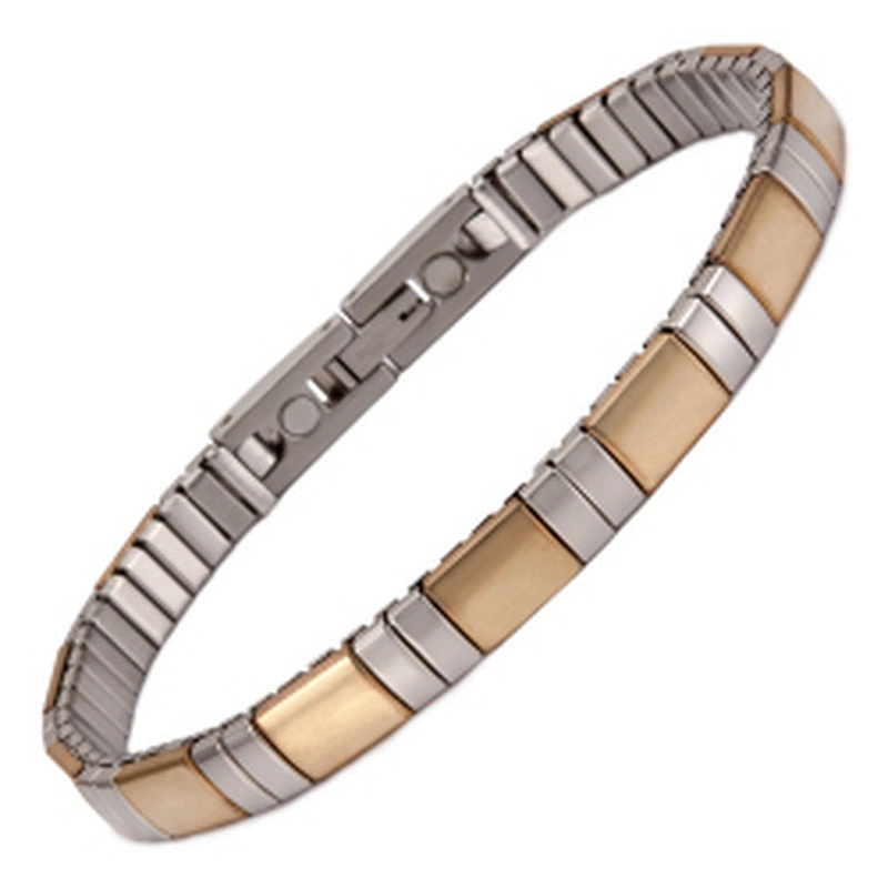 Wollet New Design Flexible Stainless Steel Magnetic Therapy Elastic Bracelet for Women and Girls