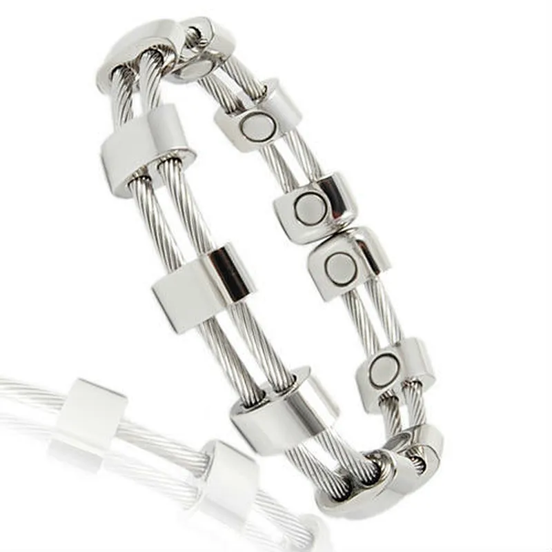 Alibaba Hot Sale Cable Magnetic Bracelet metal charms for paracord bracelets wrist band