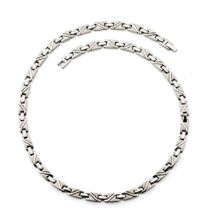 Wollet Health Germanium Magnetic Infrared Couple Titanium Necklace For Men Women
