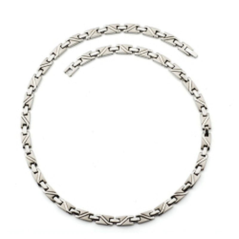 Wollet Health Germanium Magnetic Infrared Couple Titanium Necklace For Men Women