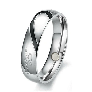 Couple Silver Engagement Rings