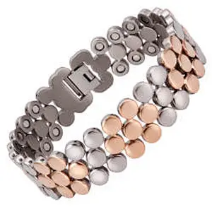Wollet Bio Energy Magnetic Titanium Lifetrons Health Bracelet For Men