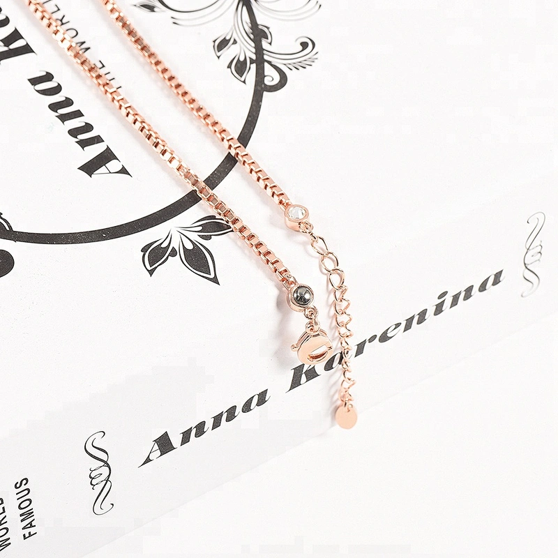 Wollet Fashion Health Energy Power CZ Stone Copper Bio Magnetic Necklace