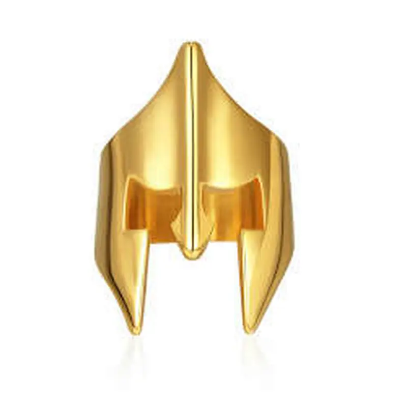 Shenzhen CZ Stone Gold Plating Cluster Stainless Steel Ring High End Mens Jewelry