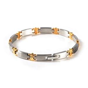 Wollet New Design Japan Health Energy Quantum Copper Stainless Steel Gold Bio Magnetic Quantum Bracelet Benefits