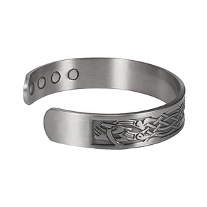 Wollet Mens Pure Copper Bangle  Arthritis Pain Relief Therapy Healthy Copper Magnetic Bracelet