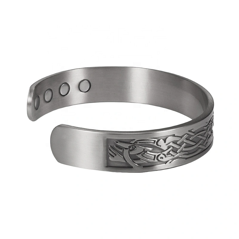 Wollet Mens Pure Copper Bangle  Arthritis Pain Relief Therapy Healthy Copper Magnetic Bracelet