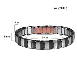 Wollet New Design Flexible Stainless Steel Magnetic Therapy Elastic Bracelet for Women and Girls