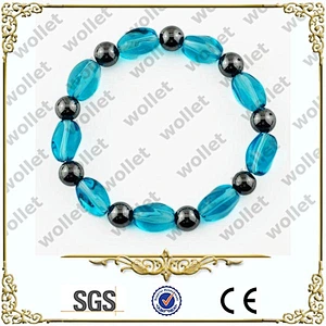 Health Benefits infrared germanium handmade beaded hematite kids gps bracelet