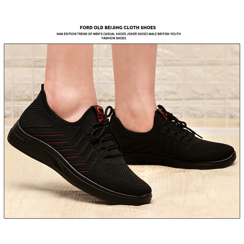 Wollet Spring Men Sports Casual Shoes Popular Deodorant Soft-soled Running Shoes