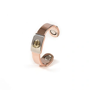 Wollet Magnetic Copper Ring Arthritis Women Pure Copper Rings for Women Adjustable Health with 3PCS Magnets