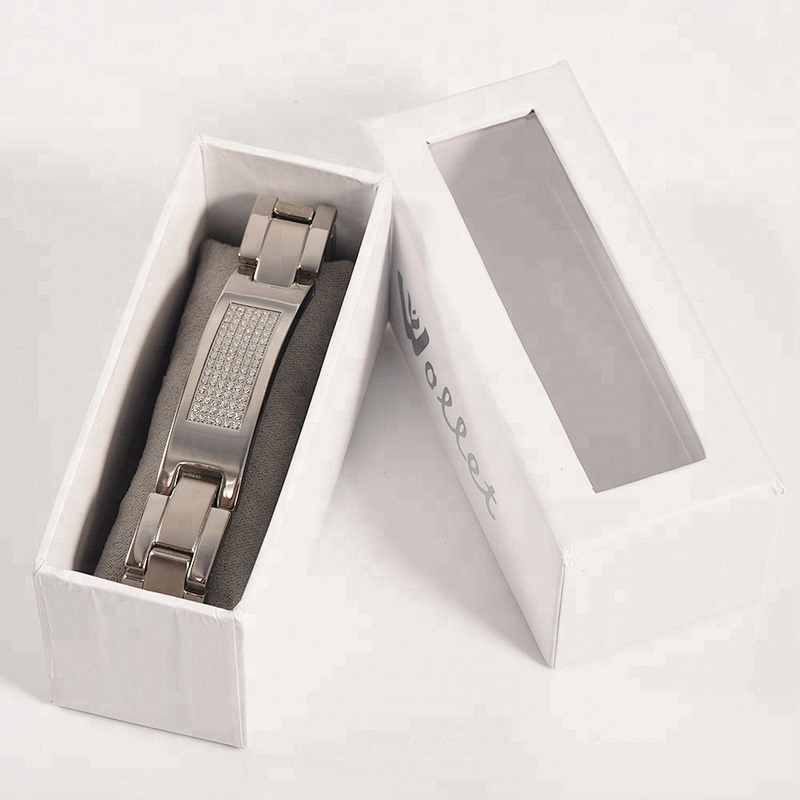 Wollet New Design Fashion CZ Stone Health Energy Bio Magnetic Titanium Magnet Bracelet