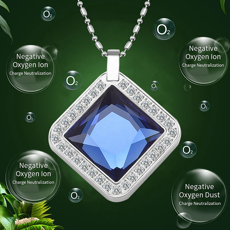 Wollet New Design Fashion Blue Zircon Negative Ion Original Energy Health Pendant