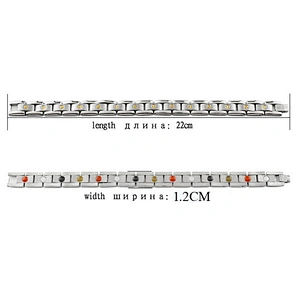 Personalized inventory titanium magnetic bracelet
