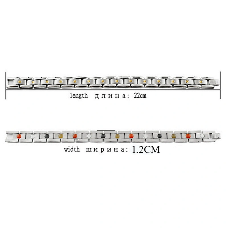 Personalized inventory titanium magnetic bracelet