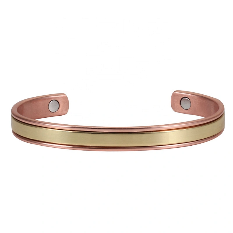 Wollet Healthy Double Color 99.95% Copper Bio Magnetic Bangle