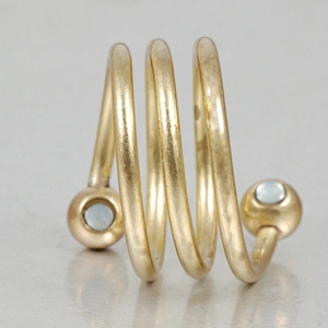 Fashion Stylish Hovered Magnetic Copper Ring