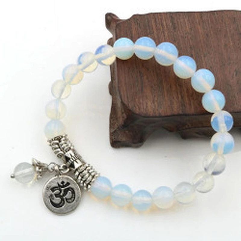 Wollet 8MM Fashion Brand Luxury Natural Stone Healing Crystal Stretch Beaded Bracelet Women Men Handmade Gemstone Round Bracelet