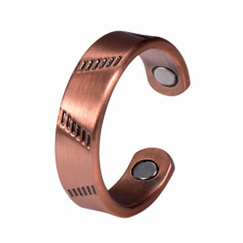 Wollet Magnetic Copper Ring Arthritis Women Pure Copper Rings for Women Adjustable Health with 3PCS Magnets
